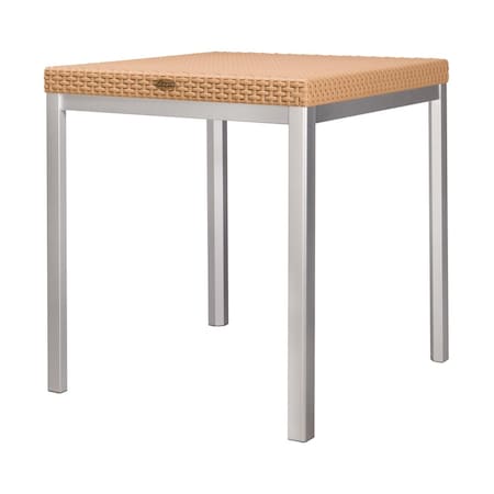 Lagoon Russ Rattan Style Dining Table with Aluminum Legs 7022N4-D2LGS