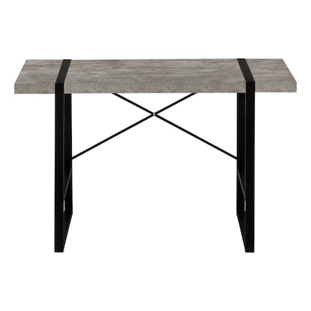 Homeroots 49" Gray and Black Computer Desk 489868