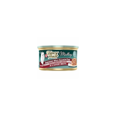 American Distribution & Mfg Co Elegant Medleys Cat Food, Salmon and Greens, 3-oz. Can 57052
