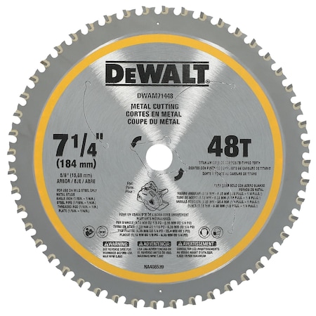 Dewalt Metal Cutting Circular Saw Blade DWAM71448