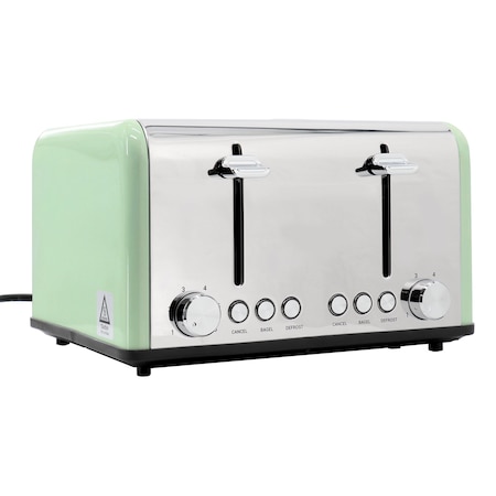 Redmond 4-Slice Extra Wide Slot 1650W Stainless Steel Toaster in Moss Green ST006MGUSNP