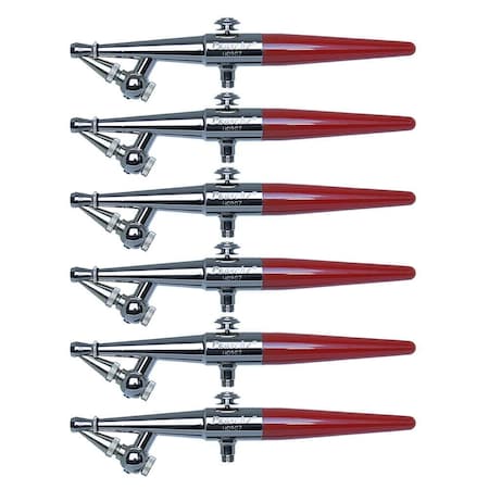 Paasche H Six Pack with Medium Head .65mm, 6PK H-6P