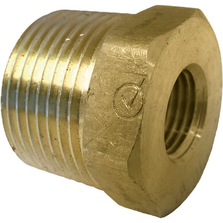 Westlake Pipe & Fittings 3/4'' MPTx1/4'' FPT Brass Hex Bushing 17-9255