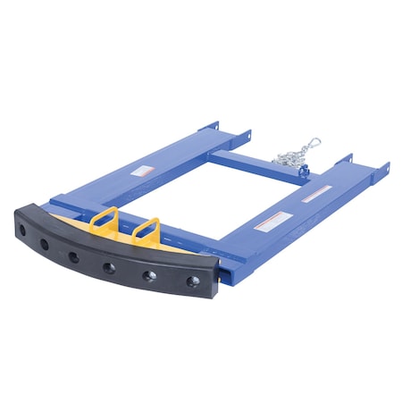 Vestil Steel Fork Truck Hook Base 38 In. Length, Blue/Yellow HOOK-BASE-38-RPB-2
