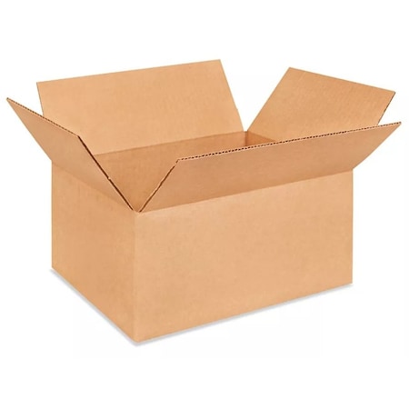 Bcp 12 in x 9 in x 5 in Shipping Box, Kraft, Corrugate, Single Wall, 32 ECT 1295