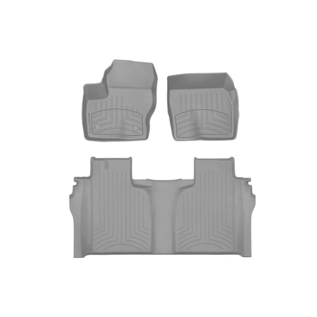 Weathertech Grey, Front and Rear FloorLiner HP 461436-1-2IM