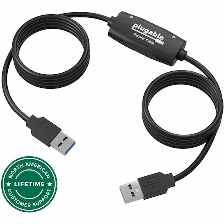 Plugable Technologies USB 2.0 TRANSFER CABLE, UNLIMITED USE, TRANSFER DATA BETWEEN 2 WINDOWS PC'S, COM USB-EASY-TRAN
