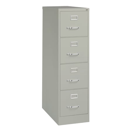 Hirsh 15" W 4 Drawer Vertical File Cabinet, Light Gray, Letter 16700