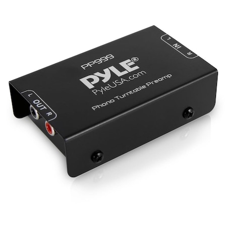 Pyle Pyle Mini Phono Turntable Preamp, Low Noise, RCA, 12V DC Adapter, Ideal for Vinyl, PP999 PP999