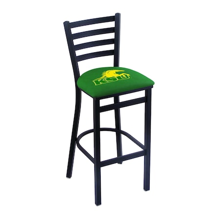 Holland Bar Stool Co 25" Blk Wrnkl Kentucky State Univ Station Counter Stool, Ladder Back L00425KYStUn