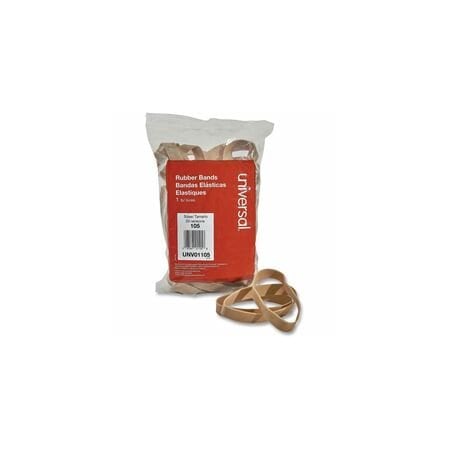 Universal Rubber Band, 5 In., Size 105, Beige, 55PK UNV01105