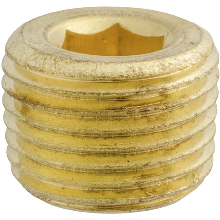 Auveco 9/16in Hex Countersunk Pipe Plug, 5PK 24249
