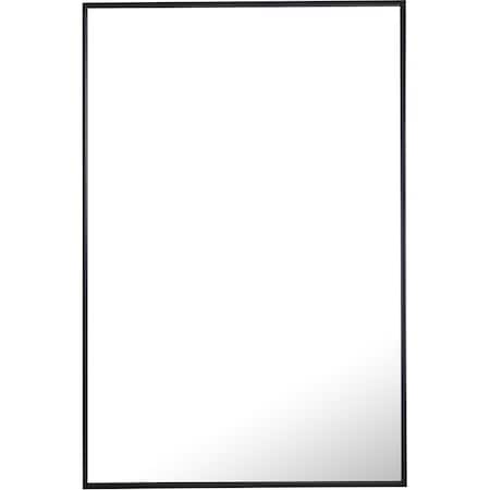 Elegant Decor 42 x 28 in. Eternity Metal Frame Rectangle Mirror - Black MR4077BK