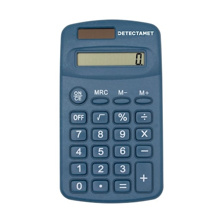 Detectamet Detectable Calculator, Portable, LCD, 8 Digits, 4-1/3"L 202S-P01