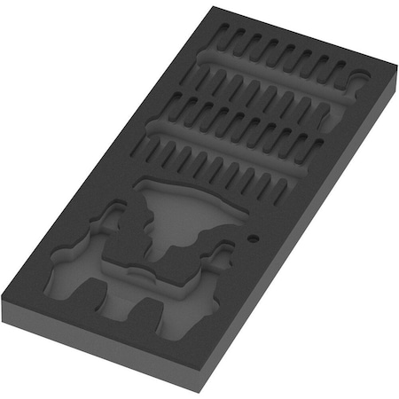 Wera 9852 Foam insert Kraftform Kompakt ratchet set 1, empty, 172 x 30 x 392 mm 5137352001