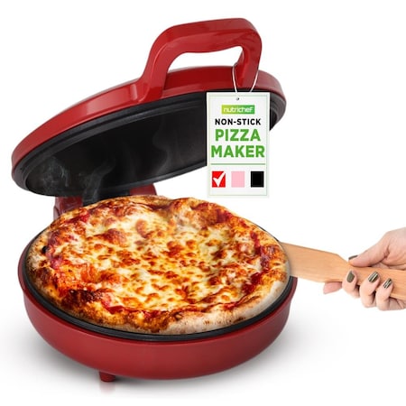 Nutrichef Countertop Pizza Maker, Red NCSW837RED