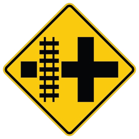 Sign Solutions Usa Traffic Sign, 30 in Width, Aluminum Sign, Diamond DUS12DFY3030W10-2L