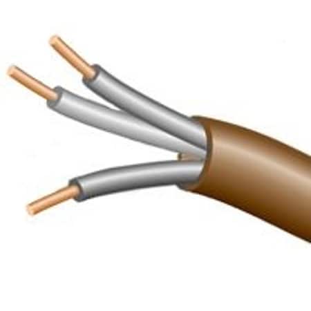 Southwire Thermostat Wire, 18 AWG Wire, 3-Conductor, Copper Conductor, Polypropylene Insulation, PVC Sheath, 150 V 553036607 THJKTD