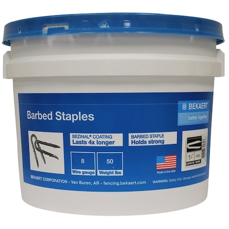 Bekaert Staple Brb Bkt 8G 50Lb 1-3/4In 187260