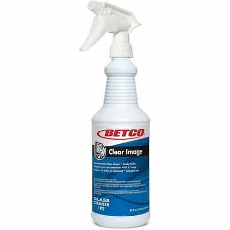 Betco Clear Image Glass Cleaner - Ready-To-Use - 32 fl oz (1 quart) - 432 oz (27 lb) - Unscented, 12PK 1921200
