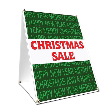 Signmission Christmas Sale, 24 Inch x 18 Inch A-frame Yard Sign, Plastic Sign SBC-1824-Christmas Sale