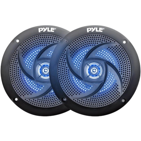 Pyle 5.25" Marine Speaker Pair Led Lights, PLMRS53BL PLMRS53BL