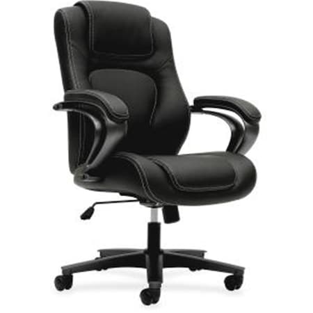 Hon Basyx Executive Vinyl High-Back Chair, Black VL402EN11