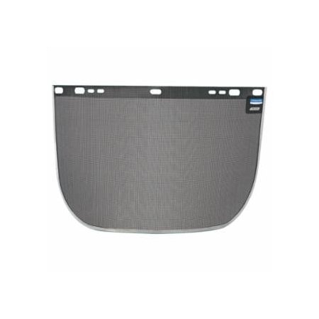 Jackson Safety F60 Wire Faceshield, Uncoated, Steel Mesh, E Shape, Bound, Black, 15.5 in L x 9 in H 138-29081