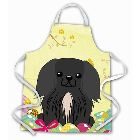 Carolines Treasures Easter Eggs Pekingnese Black Apron BB6107APRON