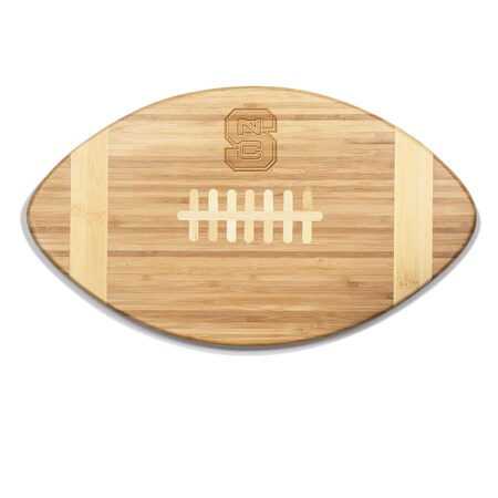 Picnic Time Family Of Brands NCAA NC State Wolfpack Touchdown! Football Cheese Board - Novelty Charcuterie Board 896-00-505-423-0