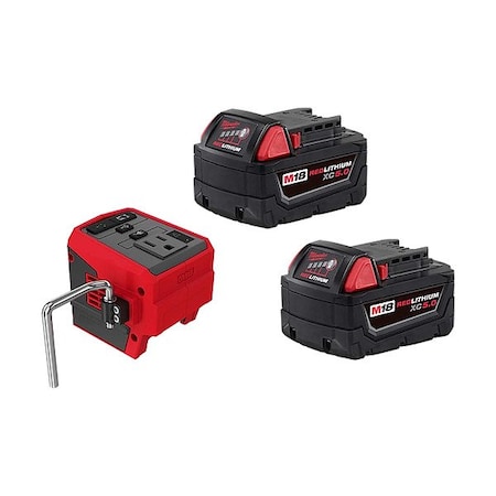 Milwaukee Tool M18 XC5.0 Battery 2PK + M18 TOP-OFF 48-11-1852, 2846-20