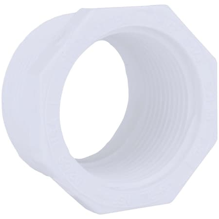 Charlotte Pipe And Foundry 1-1/2'' MPT x 1-1/4'' FPT Schedule 40 PVC Bushing PVC 02112 3400HA