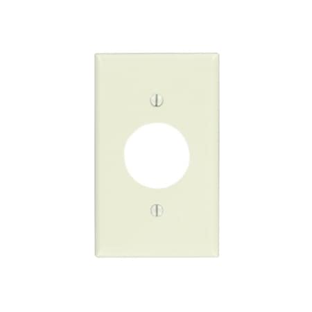 Leviton Receptacle Wallplate, Standard Size, Gang 1, Light Almond 78004