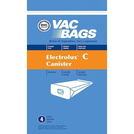 Dvc Canister Vacuum Bags For Electrolux, 4PK EXR-14005