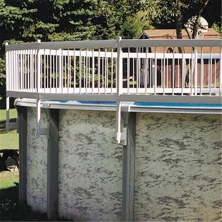 Powerplay 30-BKIT-WHT Protech-A-Pool Above Ground Fence 3 Section Base Kit PO2546243