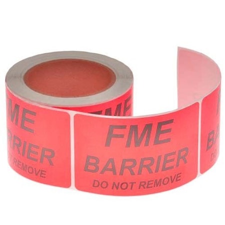 Ty-Flot FME Stickers, Red, PK250 ST23RD