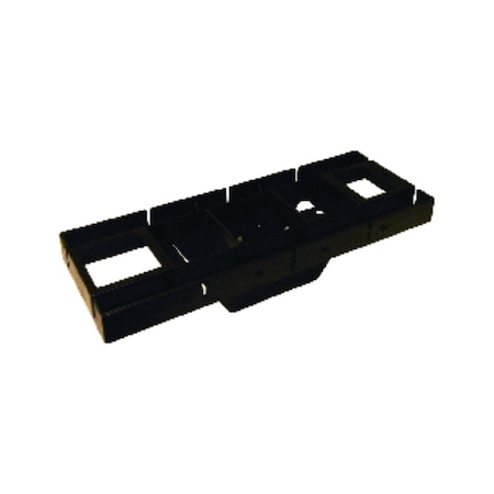 Rubbermaid Architectural Mailboxes Black Polymer Mailbox Mounting Board .15 Ga. 17 in. L GMB225BAM