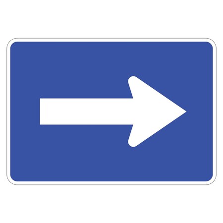 Sign Solutions Usa Traffic Sign, 30 in Width, Aluminum Sign, Horizontal Rectangle DUS06HWT3021M6-1INT