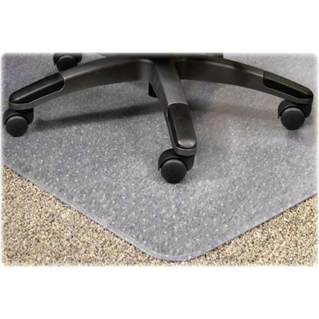 Lorell Plushmat Standard Lip Chairmat, Vinyl LLR25757