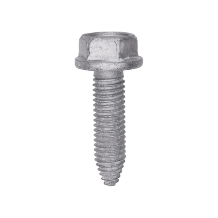 Auveco 8-1.25 x 30mm Hex Washer Head Flange Screw - Zinc Organic, 25PK 11640