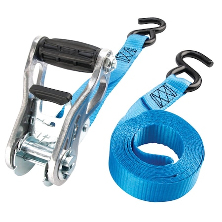 Performance Tool 4 pk. 1 in. X 10 ft. Tie Down Straps, Ratcheting Action, Aluminum, 500 Lbs., 4PK W1871