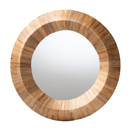 Bali & Pari Tarun Bohemian Grasscloth Accent Mirror 255-14044-ZORO