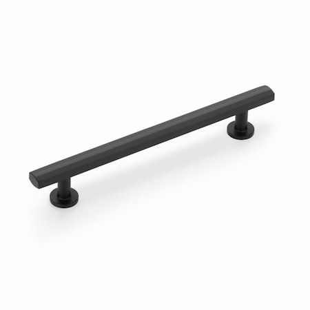 Schaub 6in Center to Center Heathrow Cabinet Pull Matte Black Finish 554-MB