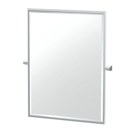Gatco A-Line 31.5" Framed Rectangle Mirror, Chrome 5659FS