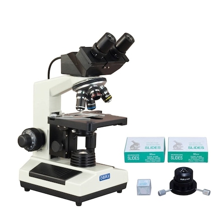 Amscope 40X-2000X 3MP Digital Integrated Microscope w/Halogen Illumination + Dry Darkfield Condenser, Blank MD827S30-A191-SC100