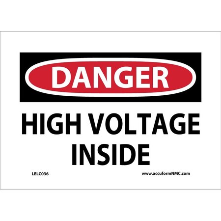 Accuform OSHA DANGER SAFETY LABEL HIGH LELC036VSP