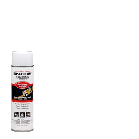 Industrial Choice S1600 System Striping Paint, 18 oz Container, Aerosolized Mist Form, White 1691838V