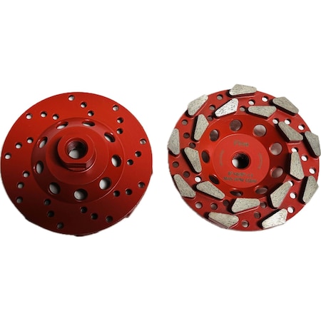 Vantage Product Double PNR Segmented Cupwheel, Concrete Cutting, 7'', Coarse PNR518A1HT60