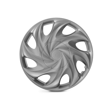 Altertrim 14 in Univ Wheel Rim Cover Hubcaps, Snap-On, (Slvr), 4PK CHB-T003-A-14