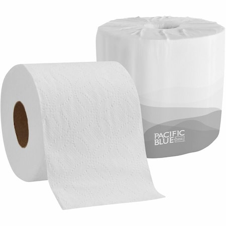 Pacific Blue 2-Ply Embossed Toilet Paper Provides Softness, Quick Absorbency, Durability And Thickness 19880/01